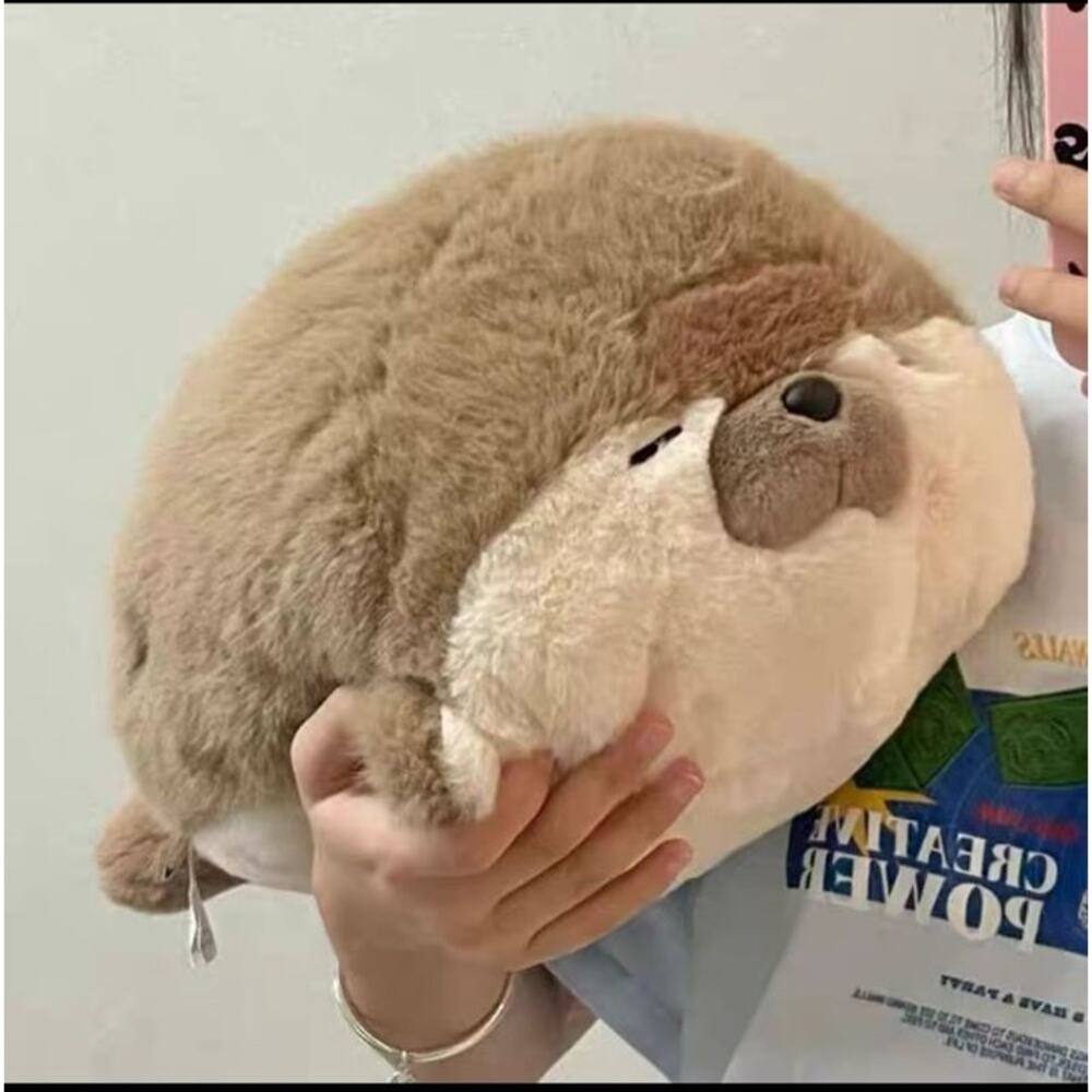 LARGE 15.748-inch Prone Sea Otter Plush Soothing Doll, Cute Seal Pillow